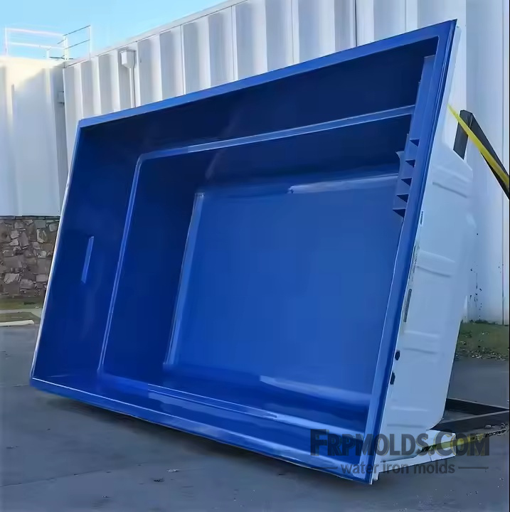 Vacuum forming swimming pool mold, finished swimming pool