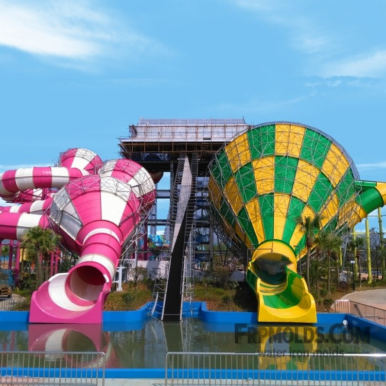 Fiberglass Reinforced Plastic (FRP) Moulds, Slide FRP Moulds, Customer Finished Amusement Parks