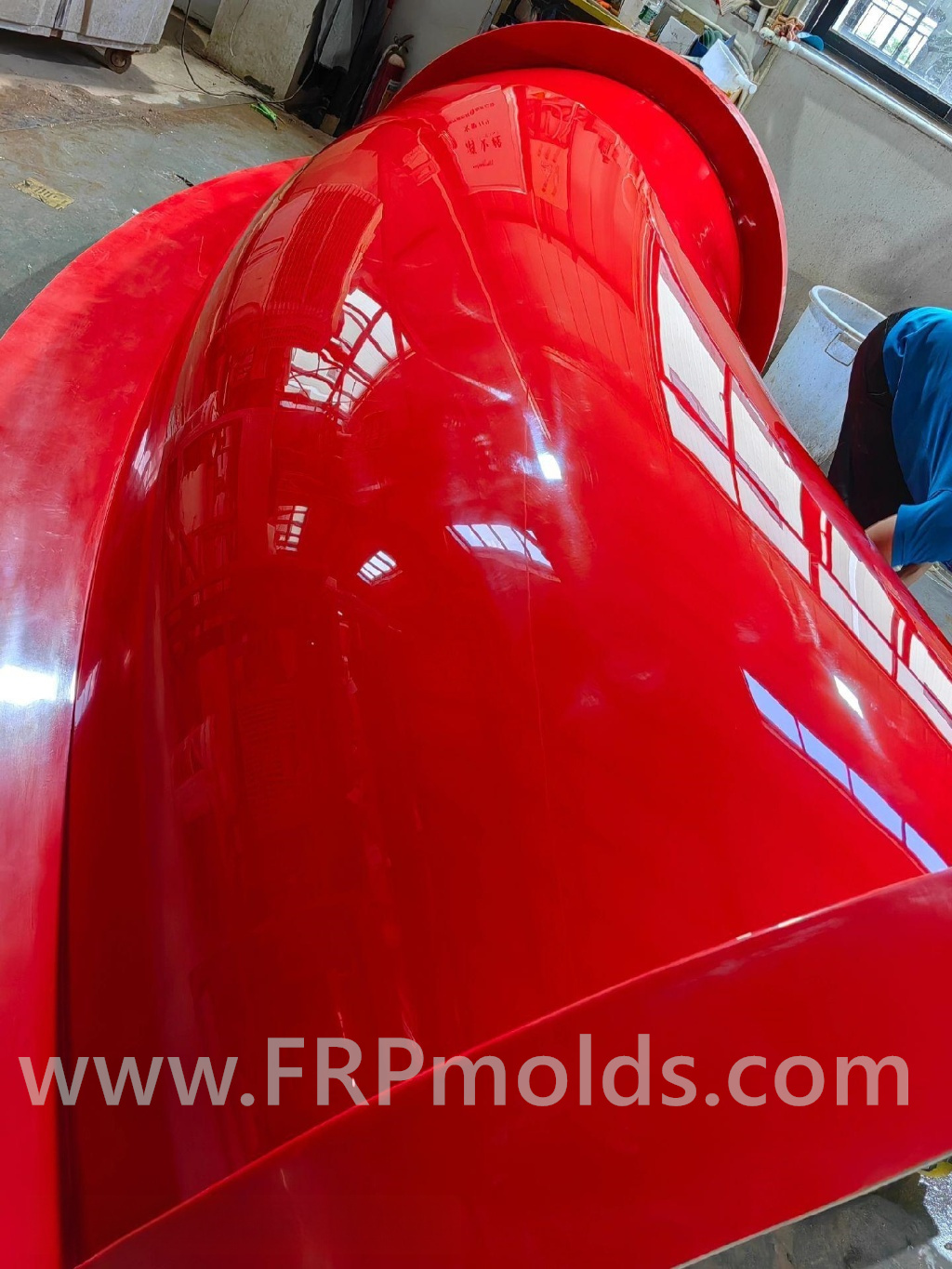 玻璃钢制品，水上乐园滑梯轨道模具