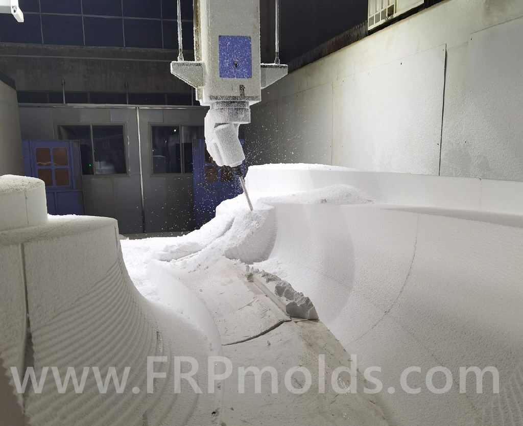 Fiberglass reinforced plastic products, water park slide track molds